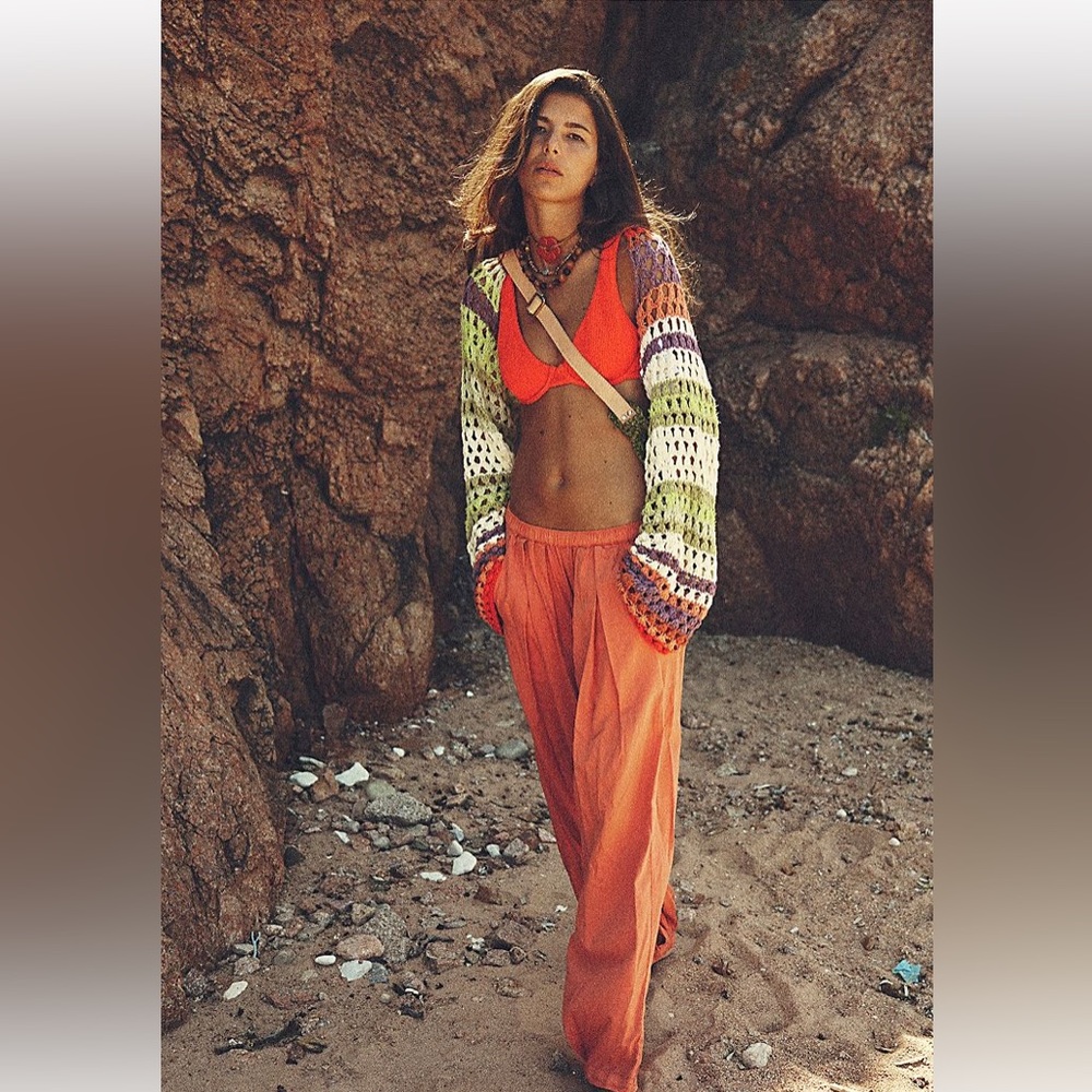 Free People Gia Crochet Shrug